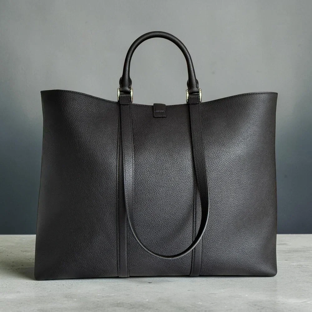 Gucci 816753 Black Leather Maxi Tote Bag web detail NWT